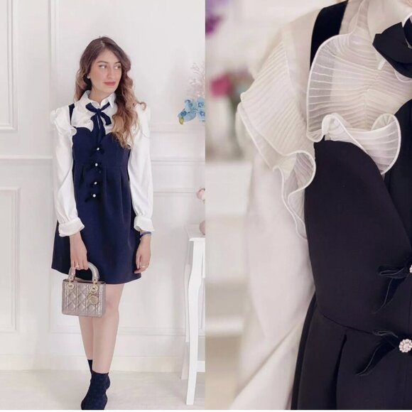 Zara Jewel Strappy Mini V Neck Dress Size S NEW WITH TAG! - Picture 5 of 7